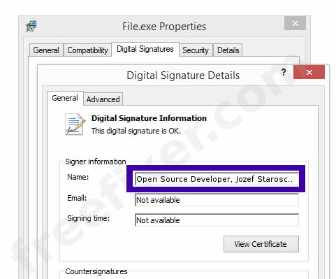 Screenshot of the Open Source Developer, Jozef Starosczyk certificate